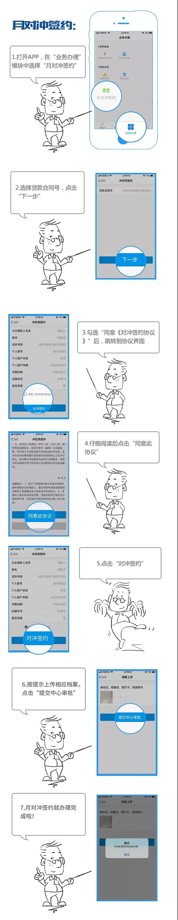 景德镇市“手机公积金”APP可以线上办理贷款月对冲签约业务啦!