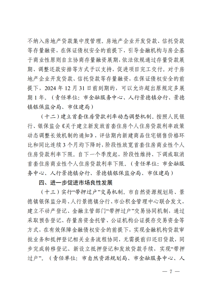 景德镇市人民政府办公室关于印发关于进一步促进中心城区房地产市场健康发展的若干措施的通知